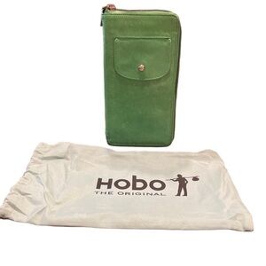 HOBO International 732188 Tatum Mint leather zippy w/outer pkt w/dust bag WLT 2